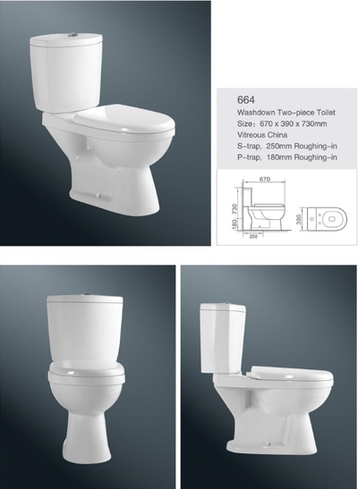The Middle East style Two-Piece Toilet