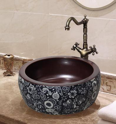 Hand-made art basin - xyx-Gd12-02